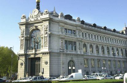 Fachada del Banco de Espa&ntilde;a en Madrid