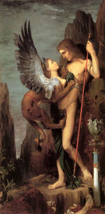 'Edipo y la Esfinge', de Gustave Moreau.