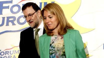 Rajoy y Quiroga, en un acto celebrado en Madrid en junio.