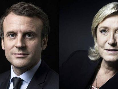 Emmanuel Macron y Marine Le Pen, candidatos a la presidencia francesa