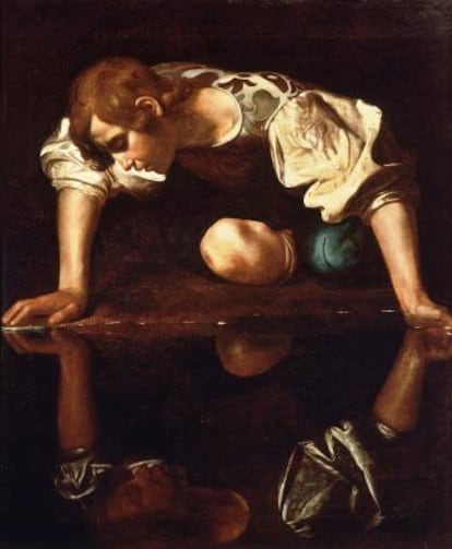 'Narciso', de Caravaggio, expuesto en la Galería Nacional de Arte Antiguo de Roma.