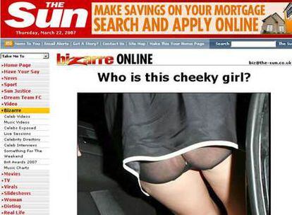 Captura de la portada del diario británico 'The Sun'