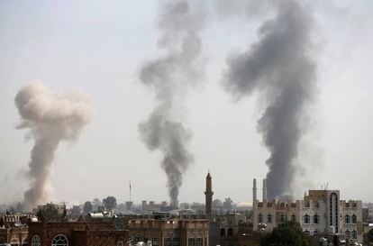 Ataque aéreo saudí en Saná (Yemen), el 31 de agosto pasado. 