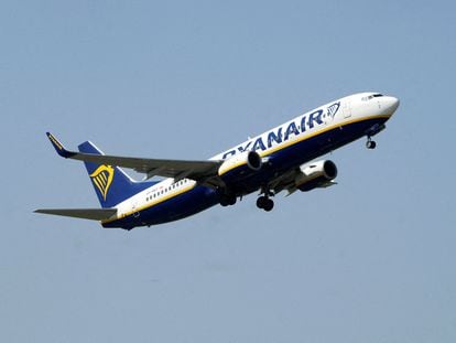 Un vuelo de Ryanair.