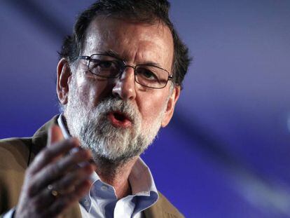 Rajoy en un acte del PP a Barcelona.