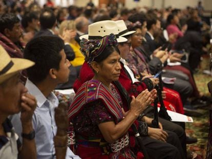 Clausura del acto organizado por la Cicig esta semana en Guatemala