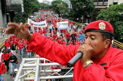 Concentración oficialista en apoyo al Gobierno de Nicolás Maduro.