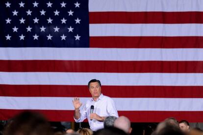 Romney hace campaña en Ohio.