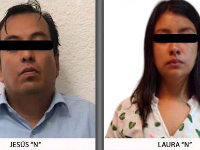 Jesús y Laura "N" en un cartel de búsqueda publicado por la Fiscalía del Estado de México.