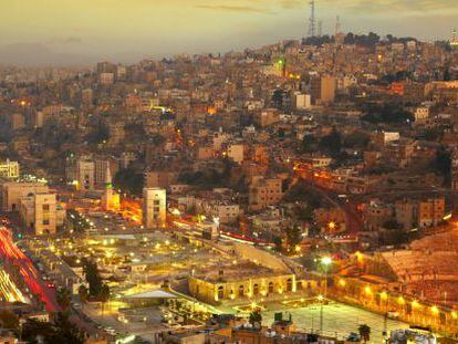 Vista de Amman, capital de Jorndania. 