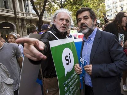 A la derecha, Jordi S&agrave;nchez, presidente de la ANC. 