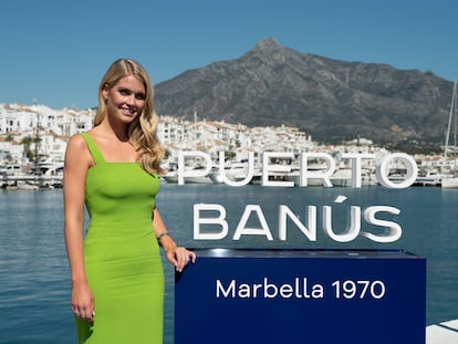 Kitty Spencer, en la presentación del 50º aniversario de Puerto Banús, en febrero.