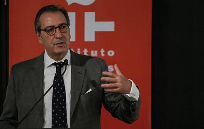 José Francisco Estévez, presidente de la fundación Enrique Ochoa, la semana pasada en el Instituto Cervantes de Nueva York.