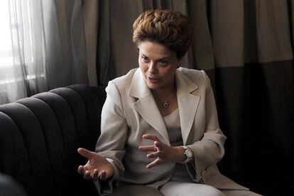 Dilma Rousseff, durante una entrevista en Madrid el pasado mes de junio.