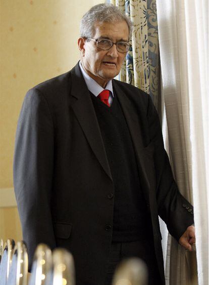 Amartya Sen, durante su reciente visita a Madrid
