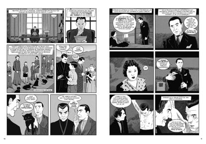 Viñetas del cómic de Koren Shadmi sobre Lugosi.