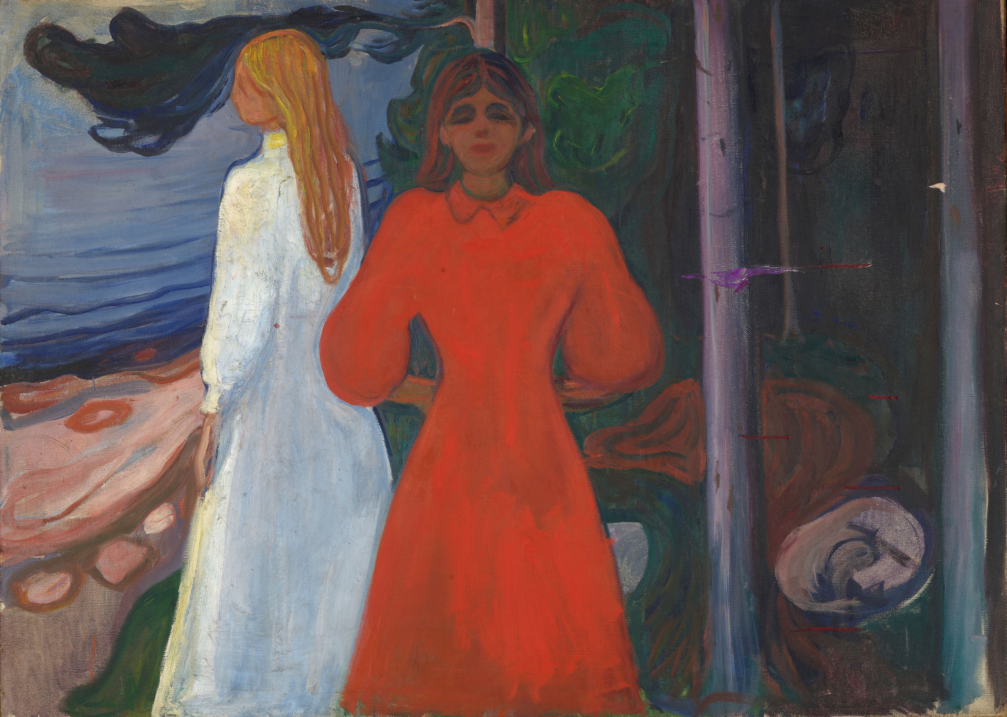 'Rojo y blanco' (1899-1900), Edvard Munch.