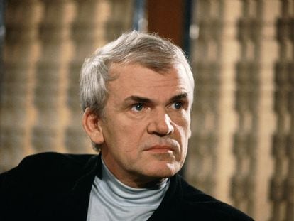 Milan Kundera, en Francia, en junio de 1981.