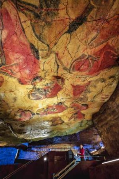 Reproducción de las pinturas rupestres de Altamira en la Neocueva.