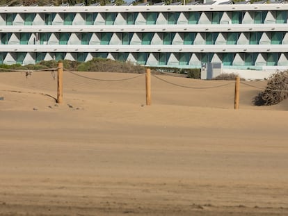 Complejo hotelero cerrado en Maspalomas (Gran Canaria).
