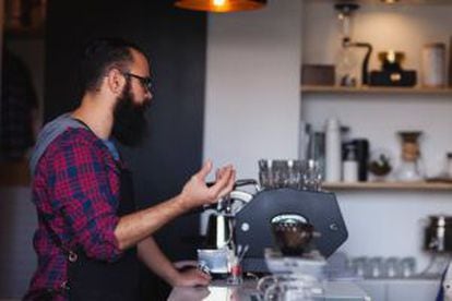 Octavio Ruiz, uno de los creadores de Alma Negra, cafetería 'gourmet' en México DF.