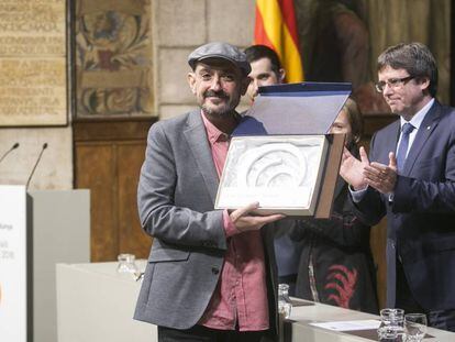 Capdevila en rebre el Premi Nacional de Comunicació el 2016.