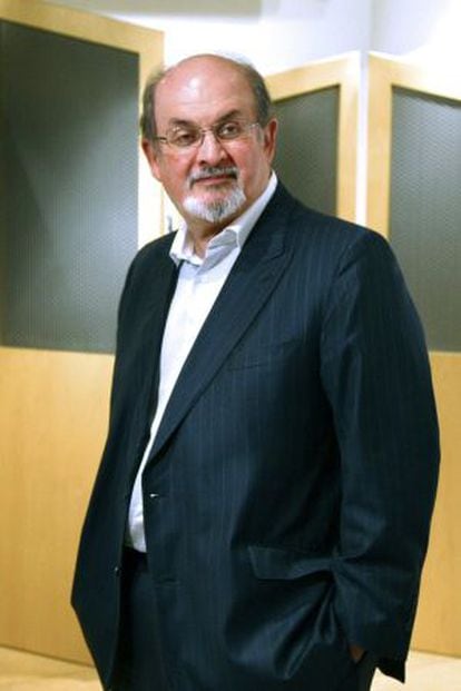 El escritor Salman Rushdie, hoy en Madrid.