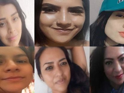 Los rostros de las seis mujeres desaparecidas en Celaya (Guanajuato).