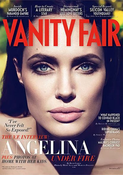 Portada del número de octubre de 2011 de la edición estadounidense de <i>Vanity Fair</i>