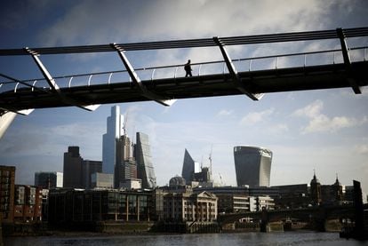 Vista panorámica de la City de Londres, el centro financiero mundial de la capital británica