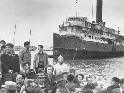 Judíos huyendo de Europa en la Segunda Guerra Mundial.