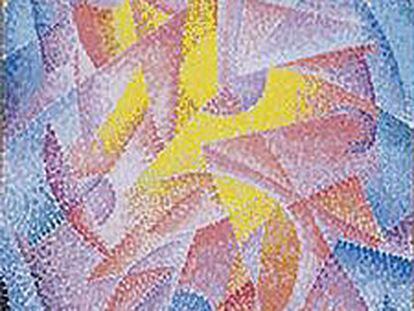 <i>Expansión de la luz (centrífuga y centrípeta) </i>(1913-1914), de Gino Severini, del Museo Thyssen-Bornemisza, expuestos en el Museo de Orsay.