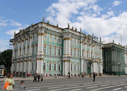 El edificio del Hermitage, en San Petesburgo, el mi&eacute;rcoles.