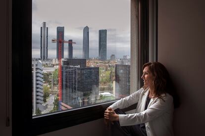 La candidata de Más Madrid a las elecciones autonómicas del 4 de mayo, Mónica García, este sábado en Madrid.
