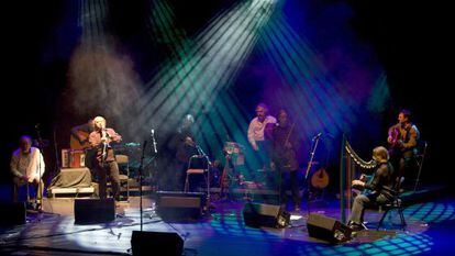 Presentación do disco, A quinta das lágrimas, de Milladorio, no Teatro Colón da Coruña.