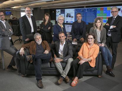 Jan M. Ahrens, Miguel Jiménez, Mónica Ceberio, Soledad Gallego-Díaz, Borja Echevarría, Máriam Martínez-Bascuñán, Javier Moreno, Joaquín Estefanía, Miquel Noguer y Montserrat Domínguez.