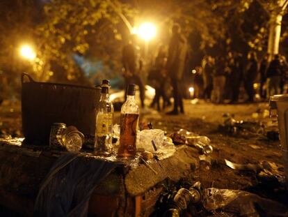 Botellon en Ciudad Universitaria.