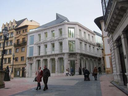 El nuevo edificio del Museo Bellas Artes de Asturias, habilitado tras las  obras de ampliaci&oacute;n en el centro hist&oacute;rico de Oviedo.
 
 