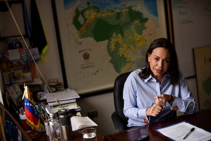 La dirigente opositora venezolana María Corina Machado, el pasado mes de enero.