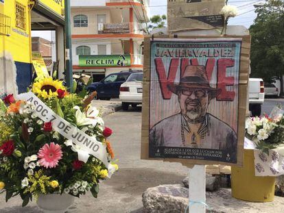 Homenaje a Javier Valdez en Culiac&aacute;n, a tres meses de su asesinato.