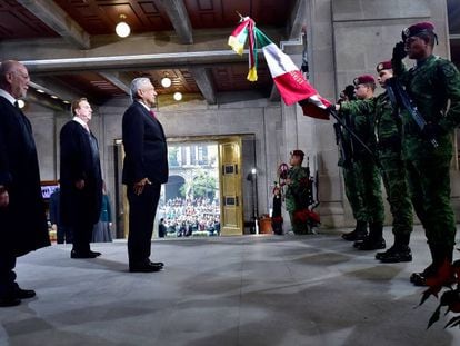 López Obrador en la Suprema Corte de México.