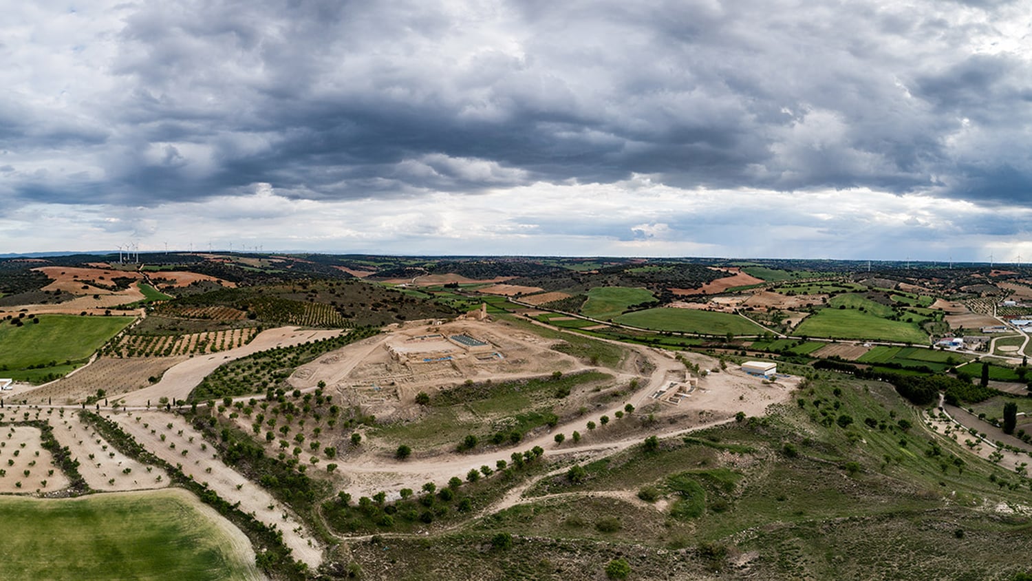 Vista aérea del yacimiento de Libisosa.