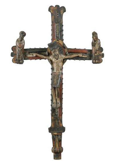 El calvario de Tragó, pieza románica del siglo XII que el MNAC depositará en el Museu de Lleida.