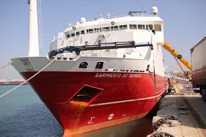 El buque oceanográfico del CSIC ‘Sarmiento de Gamboa’.