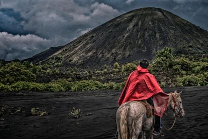 Vista del volcán Paricutín, en el estado de Michoacán.