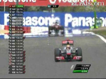 Alonso sale cuarto por detrás de Webber, Hamilton y Vettel.<strong>Especial: <a href="http://www.elpais.com/deportes/formula1/">Mundial de Fórmula 1</a></strong> 
