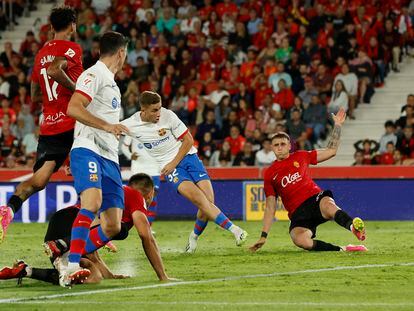 Fermín marca el segundo del Barça, el del empate definitivo del partido.