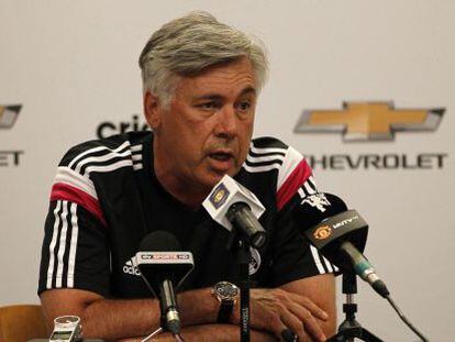 Ancelloti, en una rueda de prensa.