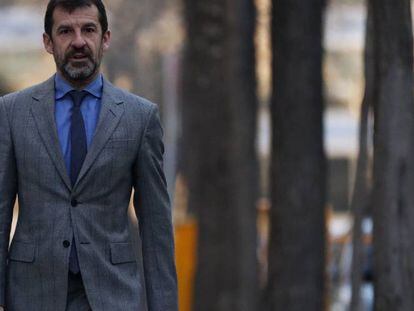 Ferran López, a la seva arribada al Tribunal Suprem.