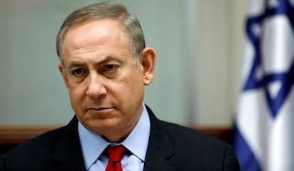 El primer ministro israelí, Benjamín Netanyahu, en un acto en Jerusalén.